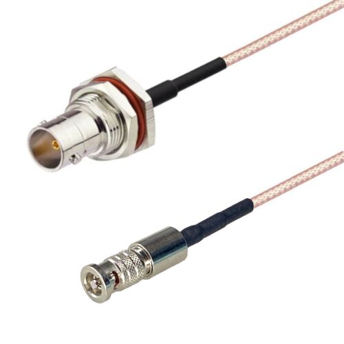 SDI kábel BNC RA aljzat és mini BNC dugóval, 75ohm impedanciával, 3m hosszúságban, HD-SDI és 3G-SDI videó átvitelhez - BNC kábel