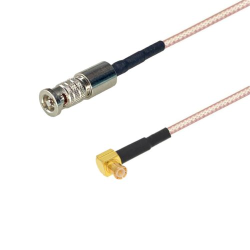 SDI kábel mini BNC dugó MCX derékszögű dugó 75ohm 3m, kiváló minőségű koaxiális kábel HD-SDI és 3G-SDI videó átvitelhez - BNC kábel