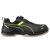 Puma Krypton Green Disc Low S3S ESD FO SR munkavédelmi cipő, oldalnézet, fekete neon zöld részletekkel