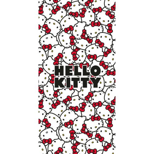 Hello Kitty Red Bows fürdőlepedő, strand törölköző 70x140cm 170041053 - Törölköző
