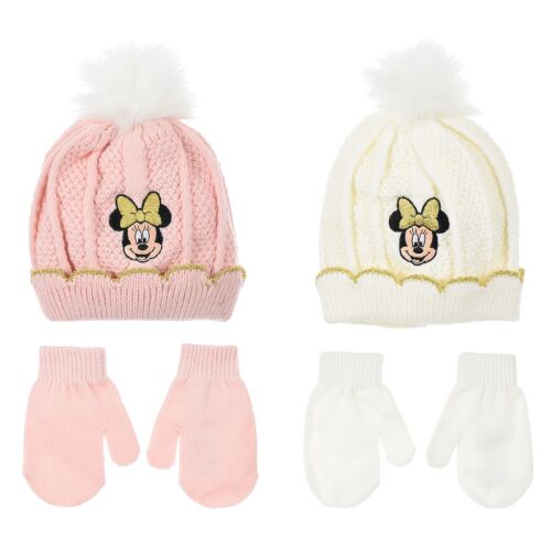 Disney Minnie Smile baba sapka + kesztyű szett 48-50 cm 170041440 - Baba és gyerek divat