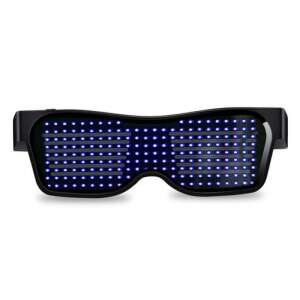 Parti szemüveg, világító szemüveg, LED kijelzős szemüveg Kék 73690136 