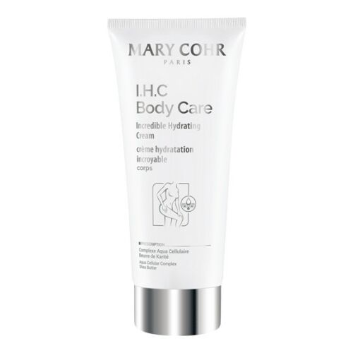 Mary Cohr I.H.C. Intenzív, hidratáló testápoló 200 ml, fehér tubus ezüst kupakkal, intenzív bőrhidratálásra és regenerálásra 
