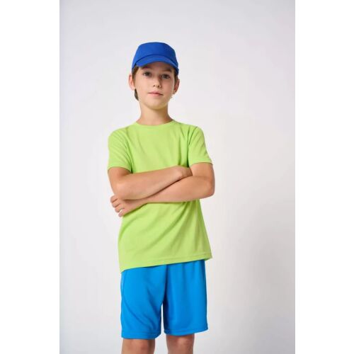 Fiú lime zöld iDeal Basic Mercury Gyermek Poliészter Pólóban és kék rövidnadrágban, sportoláshoz és hétköznapi viseletre is alkalmas - Gyerek póló