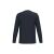 Az iDeal Basic IB323 fekete, uniszex körkötött hosszú ujjú póló hátulnézete, 100% pamut, 2XL méret