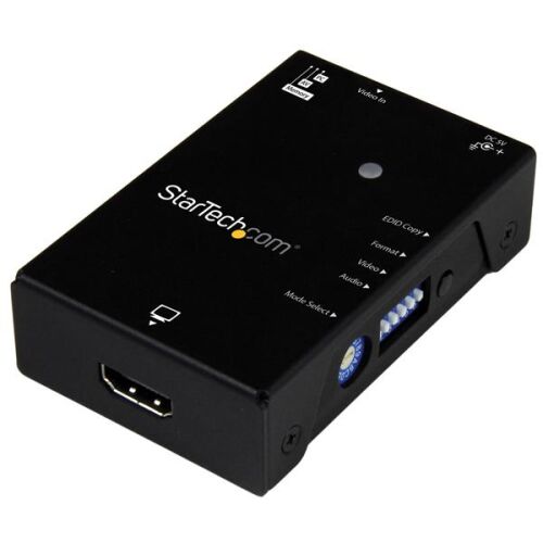 StarTech.com VSEDIDHD 1920x1080 videó konverter ferde nézetben, HDMI porttal és dip kapcsolókkal - Média konverter