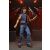NECA Bon Scott AC/DC Ultimate akciófigura teljes testképe fellépés közben egy színpadon, piros színpadi fényekkel és hangfalakkal