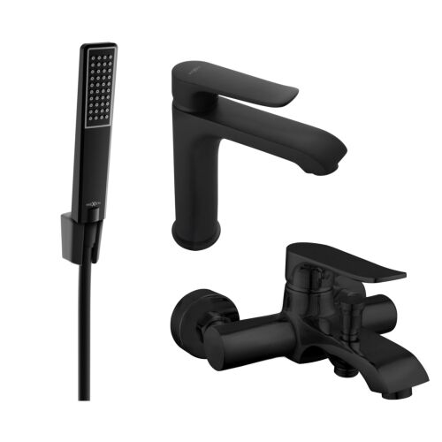 Mexen Pecos R72 fürdőkád készlet, fekete - 72703R72-70 170223156 - Otthon és kert