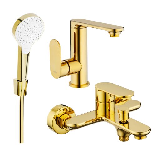 Mexen Milo R05 fürdőkád szett, arany - 713053R05-50 170224244 - Otthon és kert