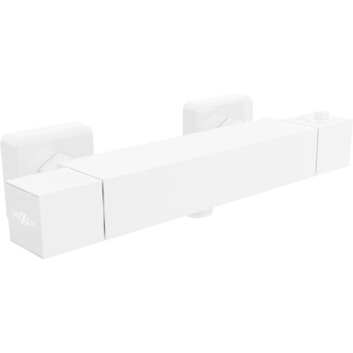 Mexen Cube termosztatikus zuhanycsaptelep, fehér - 77200-20