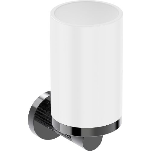 Mexen Triv fogkefetartó, fehér/fekete króm - 70A33051-73W 170248163 - Fogkefetartó