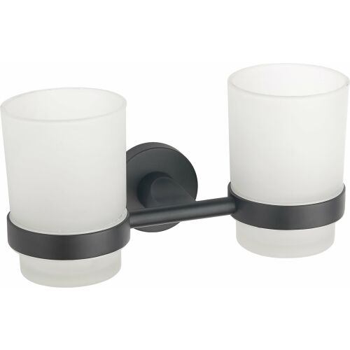 Mexen Tiber kettős fogkefetartó, fekete - 7050552-70 170262563 - Fogkefetartó