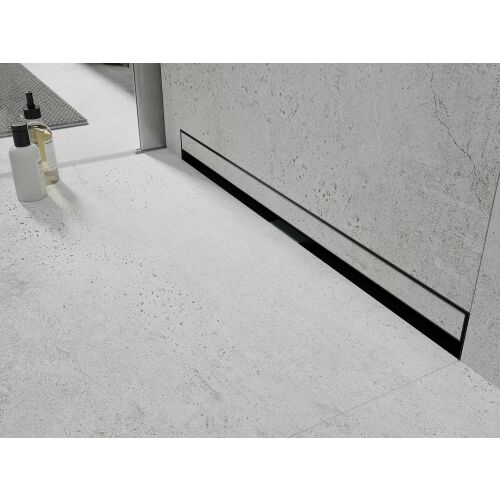 Mexen Flat Wall 2 az 1-ben fali vonali lefolyó 80 cm, fekete - 1730080 170360748 - Mexen