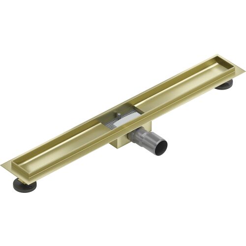 Mexen Flat lineáris lefolyóház 70 cm, arany kefe - 1A15070 170363076 - Lefolyó
