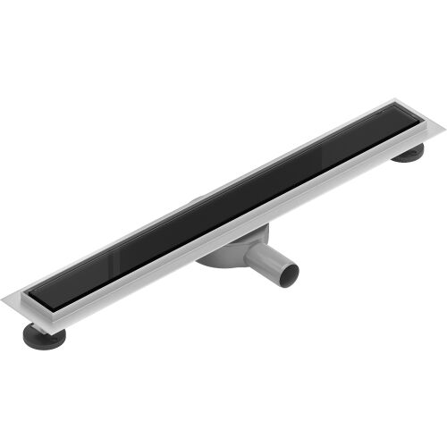 Mexen Flat 360° MGB forgó vonalmenti lefolyó 60 cm, fekete üveg - 1026060-40 170366307 - Lefolyó