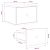 vidaXL Fali éjjeli szekrény OMMEN 2 db Sonoma Tölgy 36 x 33 x 25 cm 170471726