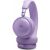 JBL Live 680NC Bluetooth fejhallgató lila színben, ferde nézet, bal oldali fülkagyló a JBL logóval