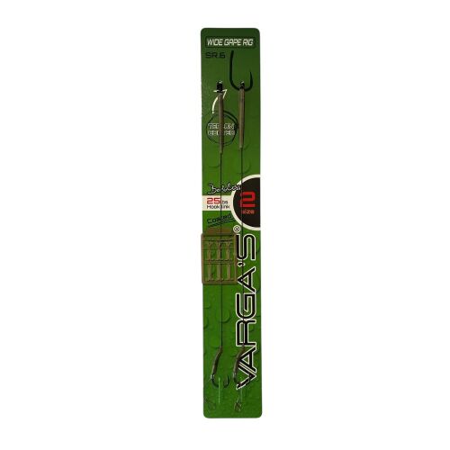 Varga's előkötött horog SR6 Wide gape barbless rig 2 2db/csg 170482218 - Előkötött horog