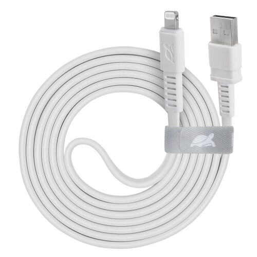 RivaCase Rivapower PS6008 WT12 ENG USB-A Lightning kábel, 1.2m, fehér, feltekerve, kábelkötegelővel - Lightning kábel