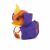 Tubbz Spyro Ripto gyűjthető figura, stilizált gumi kacsa Ripto karakterének öltözékében a Spyro játékból, fehér háttéren.