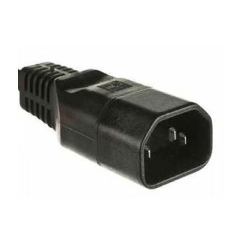 MicroConnect IEC C14 hálózati adapter, 10A 250V, fekete - Elektromos és hálózati csatlakozó