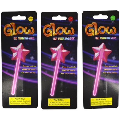 Parti Világító pálca csillag (632616) Glow in the Dark LED csillag pálca gyerekeknek partyra - Party dekoráció