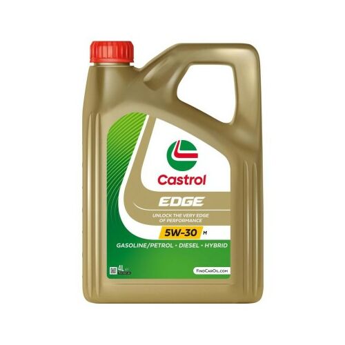 Castrol EDGE 5W-30 M 4L motorolaj flakon benzin, dízel és hibrid motorokhoz - Castrol