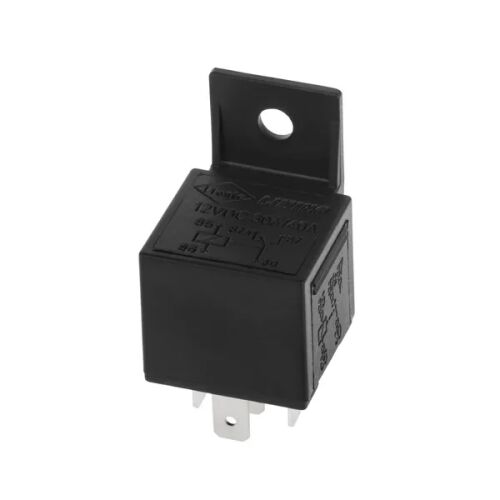 Autós relé LR-4120 12V 40A, oldalsó szögletes nézet - Elektromos és hálózati csatlakozó