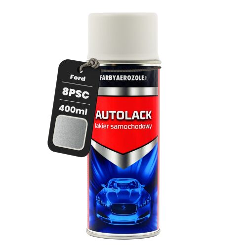 Ford 8PSC Hypnotic ezüstmetál autófényező spray 400ml, aeroszolos flakon színkód címkével, ideális autófesték javításhoz - Festék spray