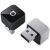 Ottocast CP88-T2 Mini Cube CarPlay Bluetooth autós adapterek, egy fekete USB-C-vel és egy ezüst USB-A csatlakozóval