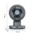 Rowenta Turbo Silence Compact 3D QV2540F1 asztali ventilátor méretekkel (magasság 32 cm, szélesség 23 cm, mélység 22 cm) fehér alapon