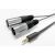 Vivolink 3.5mm jack 2xXLR M audiokábel, 5m hosszúságú, eszközök csatlakoztatására professzionális audio berendezésekhez, csatlakozók részletes nézete