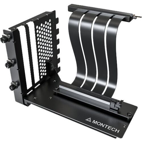Függőleges GPU rögzítő készlet, PCIe 4.0 emelőkábel (fekete, 20cm) 170642410 - Egyéb kiegészítő számítógéphez