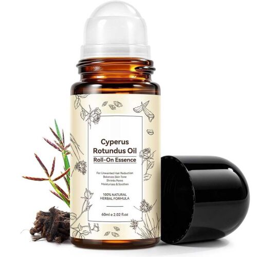Cyperus Rotundus olaj, 100% természetes roll-on a nem kívánt szőrnövekedés csökkentésére, 60 ml