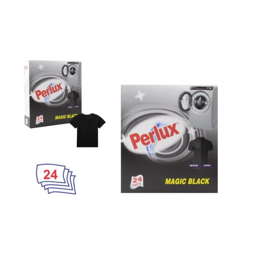 Perlux Magic Black színfogó kendő fekete ruhákhoz, 24 darabos - Mosószeradalék