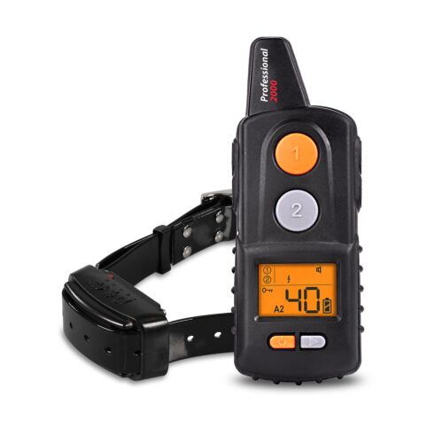 D-Control 2000 Professional Dogtrace elektromos nyakörv 2000m Fekete 170675150 - Elektromos nyakörv