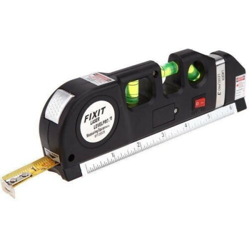 Lézeres vízmérték LevelPro3 integrált mérőszalaggal, buborékos szintezőkkel és lézerrel a pontos szintezéshez és méréshez barkács és professzionális feladatoknál - Lézeres szintező
