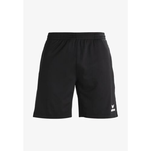 ERIMA Negri férfi fekete sport rövidnadrág belső slip nélkül, elölnézet, fehér alapon - Férfi rövidnadrág