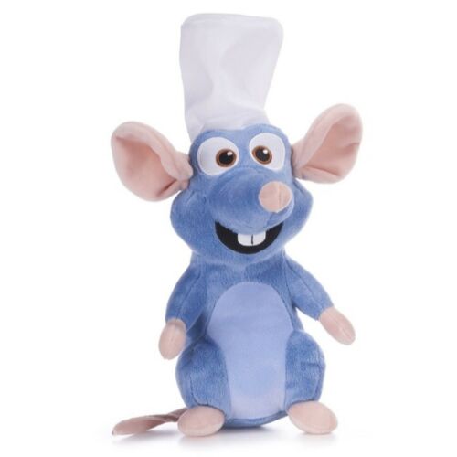 Lecsó Remy plüssfigura 30 cm-es Disney Pixar rajzfilmből, kék patkány karakter séfsapkával 