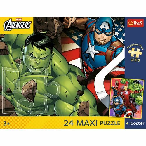 Marvel Bosszúállók a csapat 24db-os Maxi puzzle - Trefl 174450837 - Puzzle