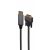 Közelkép a Gembird CC-DPM-DVIM-4K-6 DisplayPort és DVI-D (Dual Link) csatlakozóiról fekete kábelen
