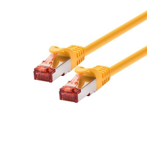Logon CAT6 F/UTP patch kábel, 1,5 m sárga, TCF66F015Y, RJ45 csatlakozóval gyors ethernet hálózati kapcsolathoz - Patch kábel