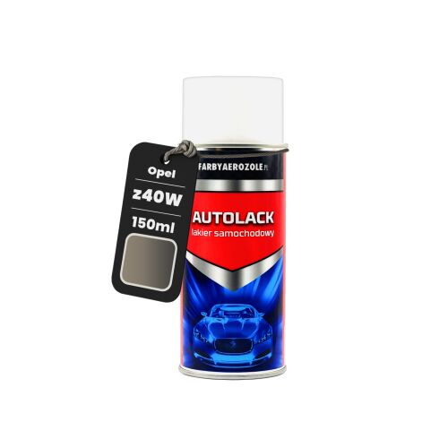 OPEL Z40W Pepperdust Method akril spray festék 150ml, színmintát mutató címkével - Festék spray