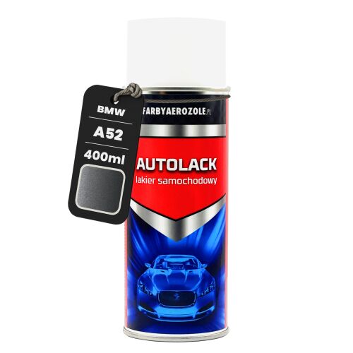 BMW A52 Spacegrau metál autófesték spray 400ml flakon színkód címkével, autójavító festék, szürke spray festék karosszériához - Festék spray
