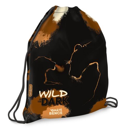 Ars Una Wild in the Dark tornazsák oroszlán családdal, fiú iskolai sportzsák - Tornazsák