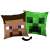 Minecraft Steve és Creeper kétoldalas párna, 40x40 cm