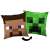Minecraft Steve és Creeper kétoldalas párna, 40x40 cm