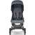 Quinny LDN stroller, blue, front view, compact, lightweight, travel stroller, city stroller
