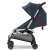 Quinny LDN stroller, blue, side view, compact, lightweight, travel stroller, city stroller