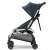 Quinny LDN stroller, blue, side view, compact, lightweight, travel stroller, city stroller
